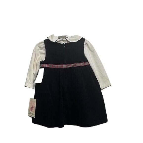 Bonnie Jean Baby Girls Corduroy Dress Set, Applique Ladybug Sunflowers 12 mo NWT - Picture 3 of 7